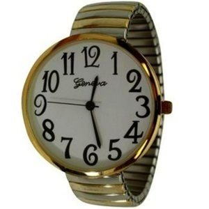 Olivia Pratt Super Large Face Stretch Strap Watch